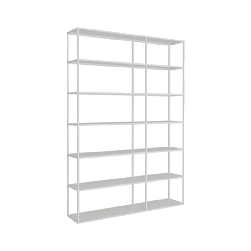 Scandinavian Open Back Standard Bookshelf Metal Shelves Included Bookcase