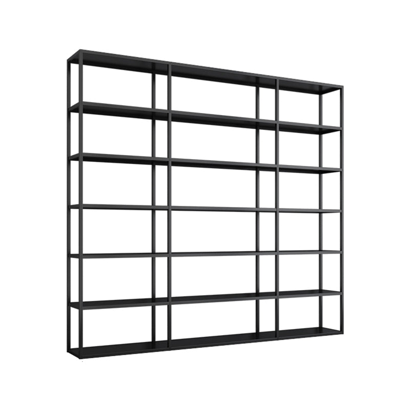 Scandinavian Open Back Standard Bookshelf Metal Shelves Included Bookcase