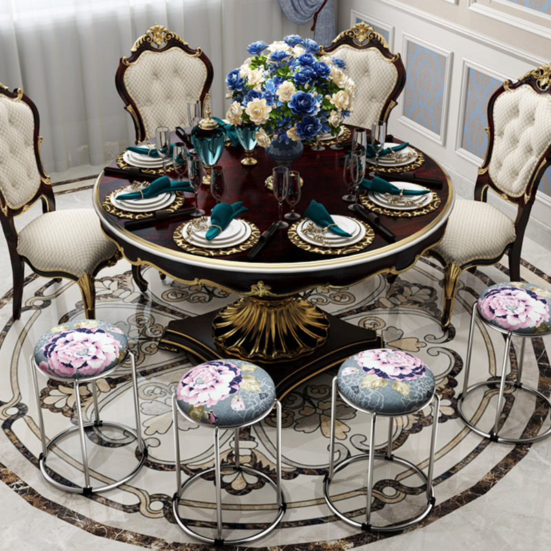 Modern Flowers Standard Round Stain Resistant Standard for Home Decor