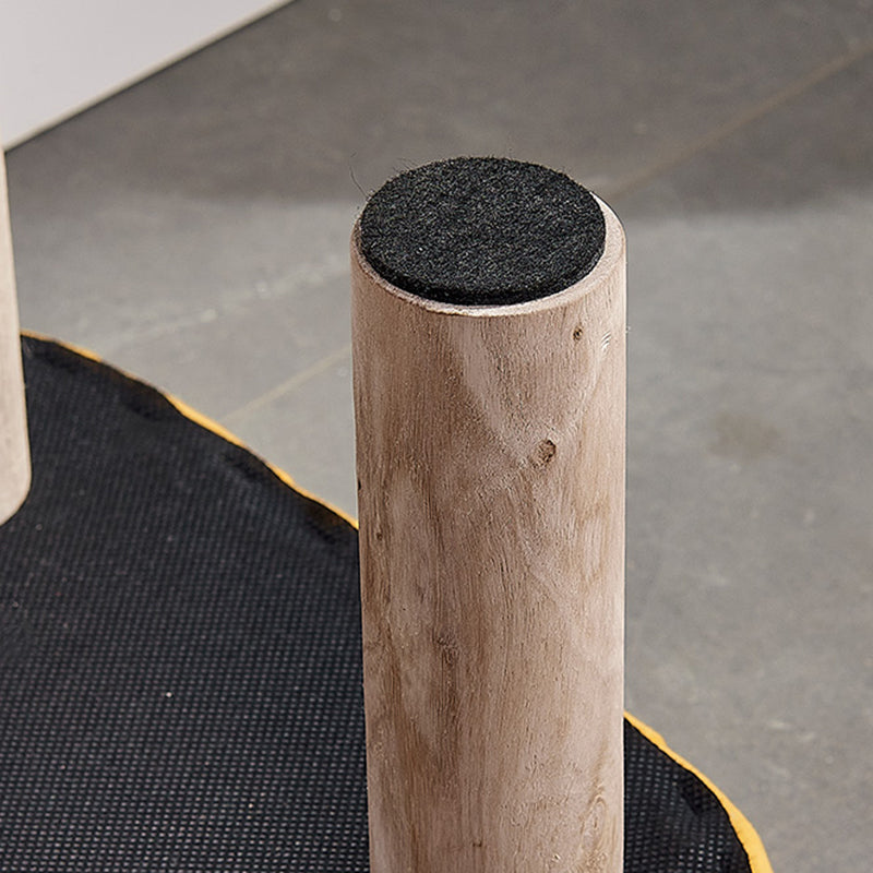 Solid Color Fabric Standard Stool Modern Simple Unique Shape Upholstered Footstool