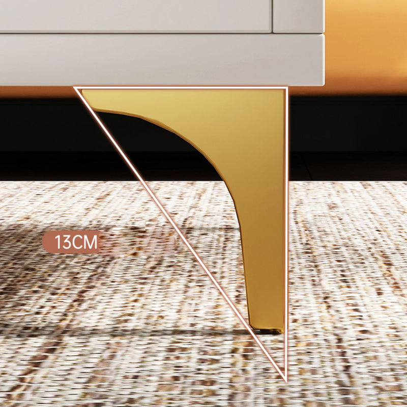 4 Legs Rectangle Cocktail Table Wood Single Coffee Table with Storage Drawers