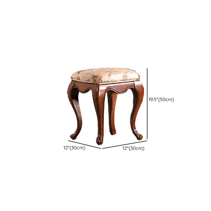 Traditional Solid Wood With Drawer Bedroom Mirror Makeup Vanity Set