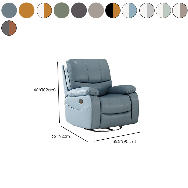 Extended Footrest Recliner Chair Side Pockets Standard Recliner