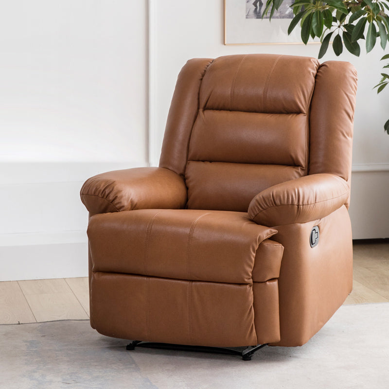 Recliner with Lumbar Metal Frame Standard Recliner Chair with Footrest