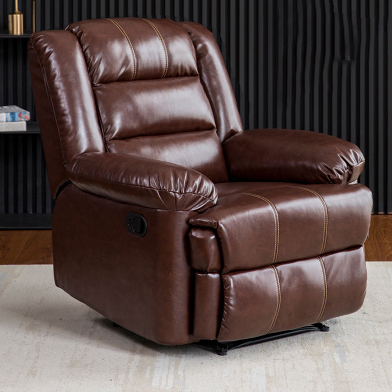 Recliner with Lumbar Metal Frame Standard Recliner Chair with Footrest