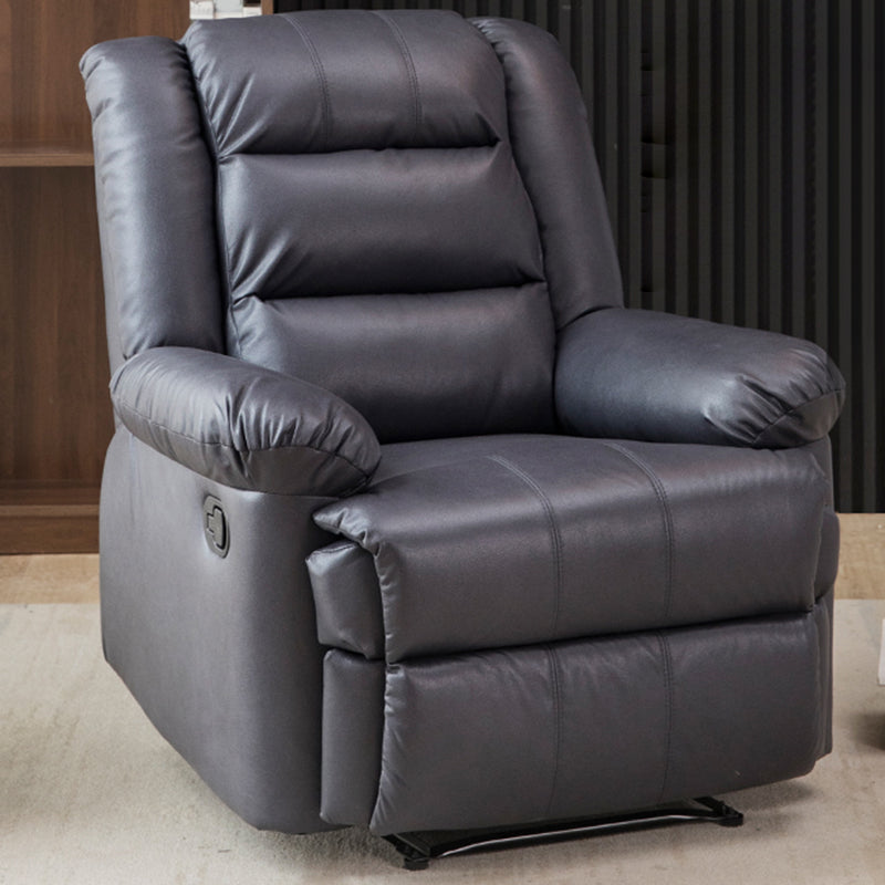 Recliner with Lumbar Metal Frame Standard Recliner Chair with Footrest