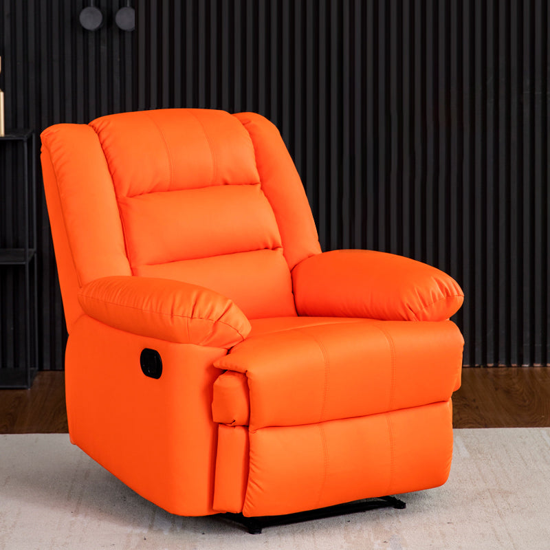 Recliner with Lumbar Metal Frame Standard Recliner Chair with Footrest