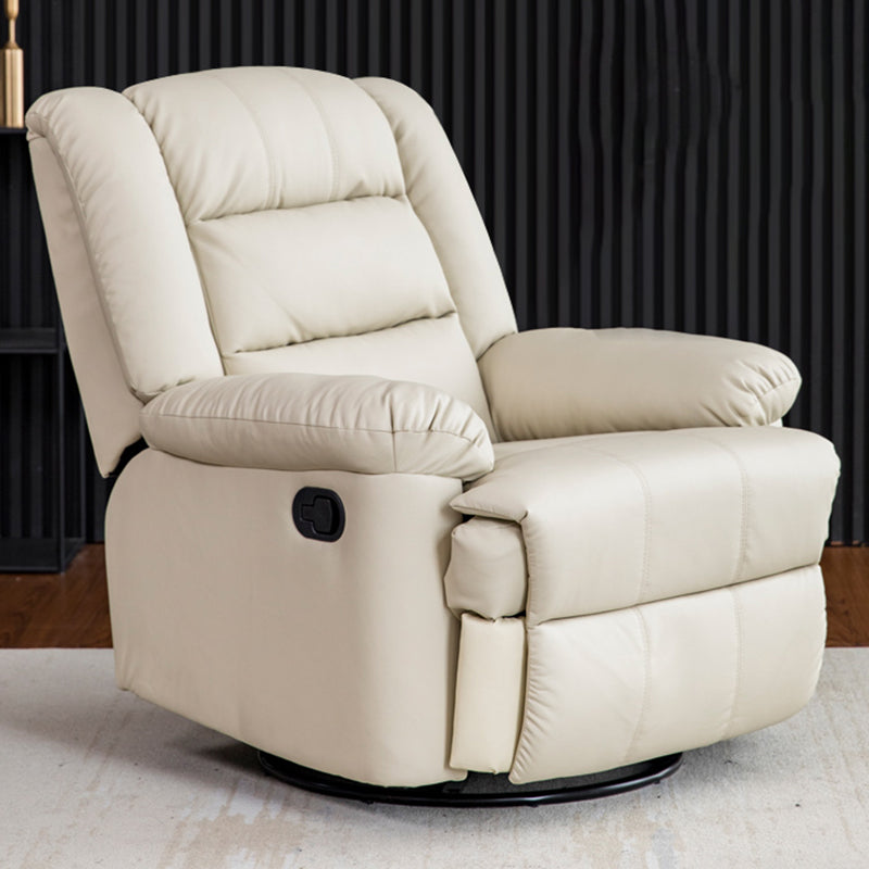 Recliner with Lumbar Metal Frame Standard Recliner Chair with Footrest