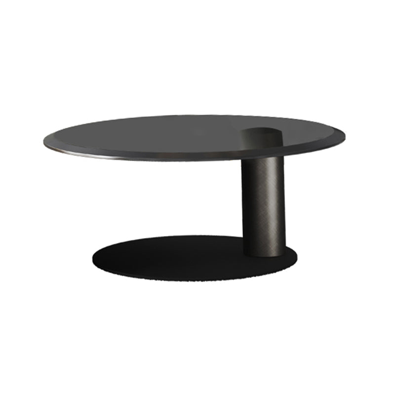 No Distressing Pedestal Coffee Table Modern Round Bunching Tables