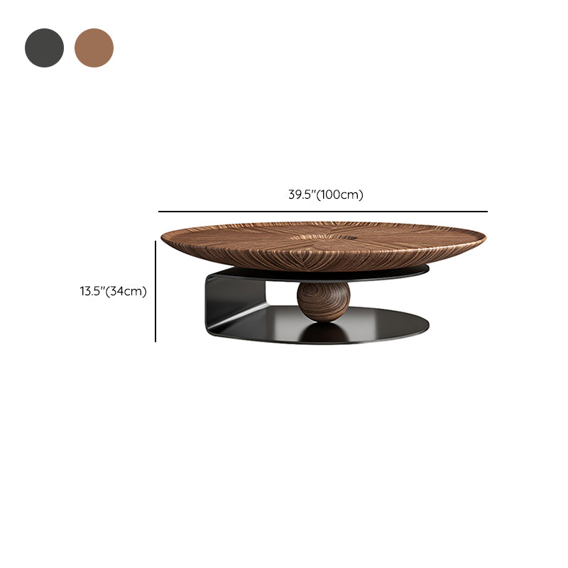 No Distressing Pedestal Coffee Table Modern Round Bunching Tables