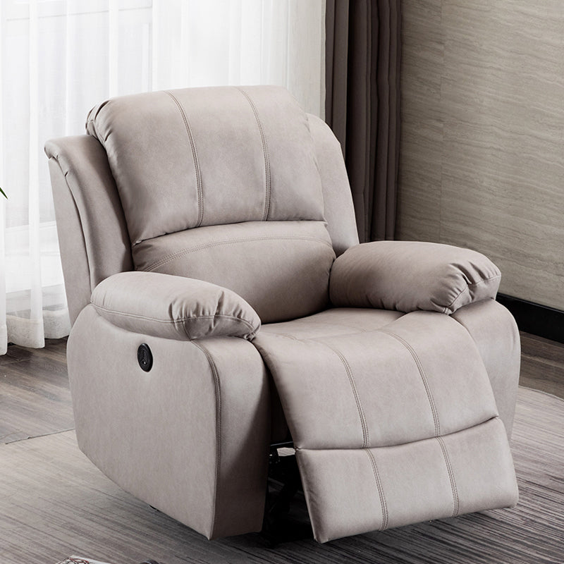 Contemporary Upholstered Recliner 36.61" Wide Recliner with Lumbar Support