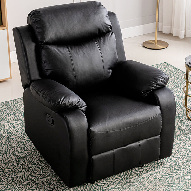 Modern 34.64" Wide Standard Swivel Rocker Leather Recliner Chair