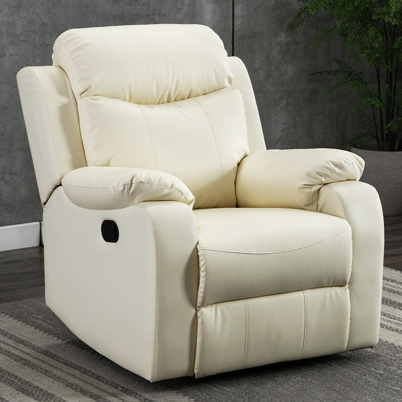 Modern 34.64" Wide Standard Swivel Rocker Leather Recliner Chair