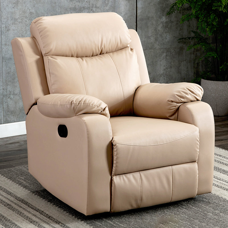 Modern 34.64" Wide Standard Swivel Rocker Leather Recliner Chair