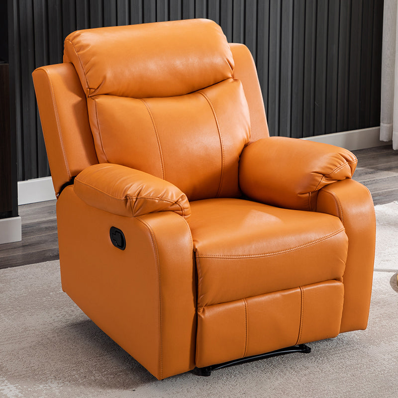 Modern 34.64" Wide Standard Swivel Rocker Leather Recliner Chair