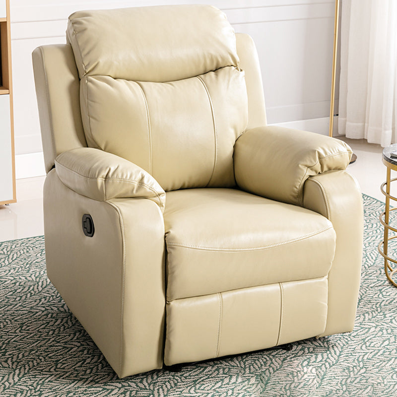 Modern 34.64" Wide Standard Swivel Rocker Leather Recliner Chair