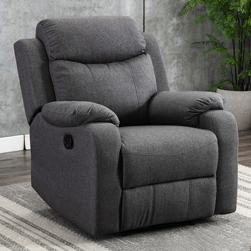 Modern 34.64" Wide Standard Swivel Rocker Leather Recliner Chair