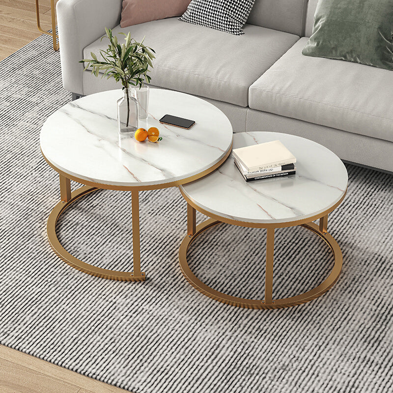 Slate Nesting Coffee Table Set No Distressing Round Coffee Table Set