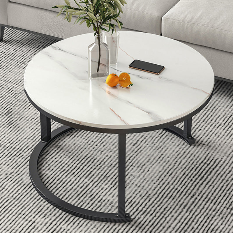 Slate Nesting Coffee Table Set No Distressing Round Coffee Table Set