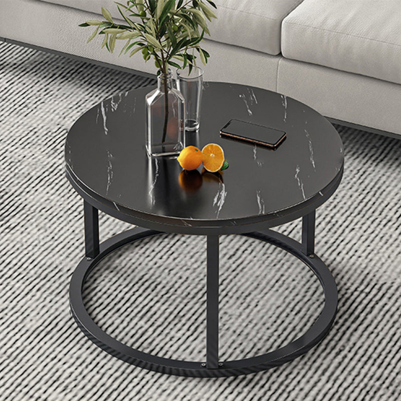 Slate Nesting Coffee Table Set No Distressing Round Coffee Table Set