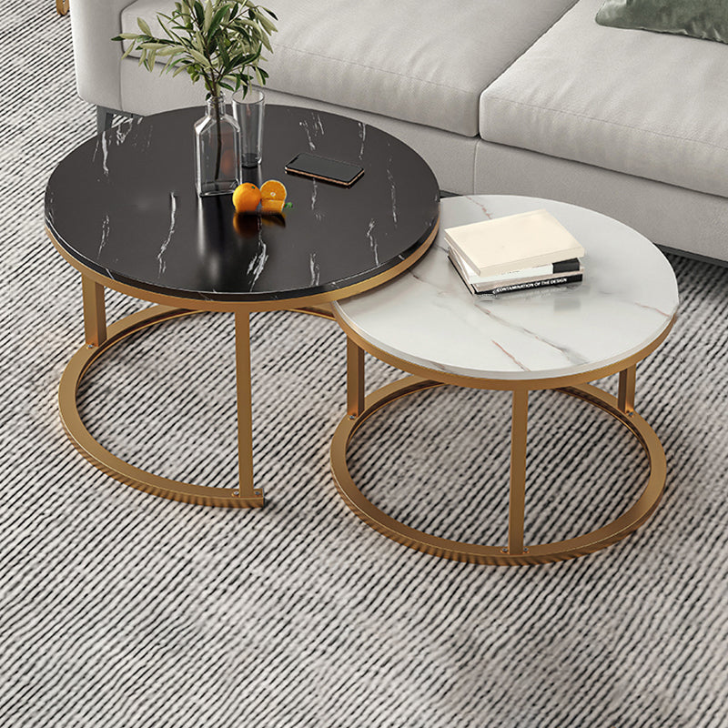 Slate Nesting Coffee Table Set No Distressing Round Coffee Table Set