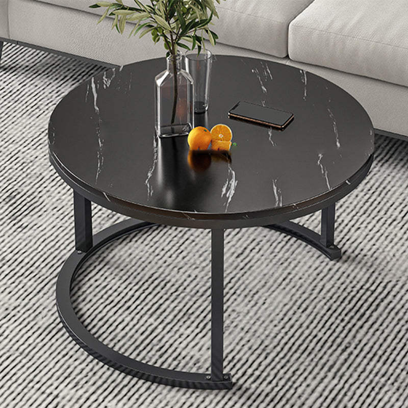 Slate Nesting Coffee Table Set No Distressing Round Coffee Table Set