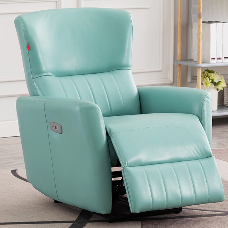 Contemporary Swivel Rocker Standard Recliner 31" Wide Solid Color Recliner Chair