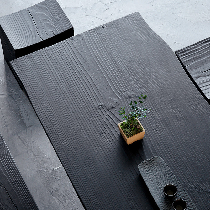 Modern 1/7 Pieces Dining Set Rectangle Pine Wood Dining Table for Kitchen