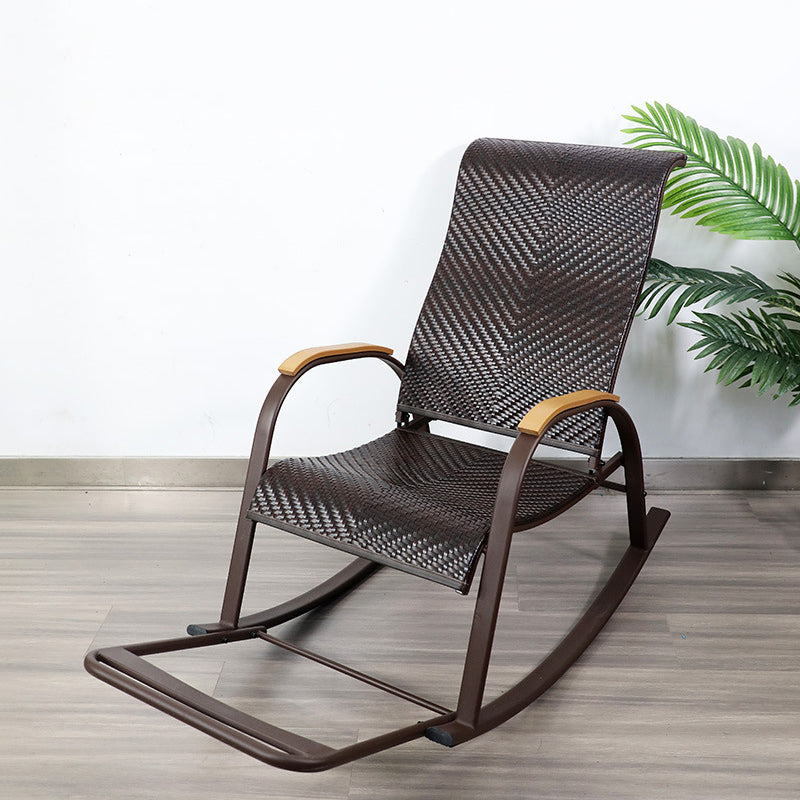 Mid Century Modern Rattan Rocking Chair Indoor Rocking Chair