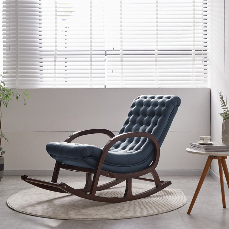 Wooden Leisure Chaise Lazy Sofa Chair Lounge Modern Rocking Chair