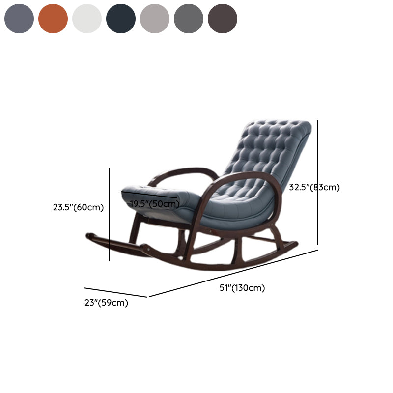 Wooden Leisure Chaise Lazy Sofa Chair Lounge Modern Rocking Chair