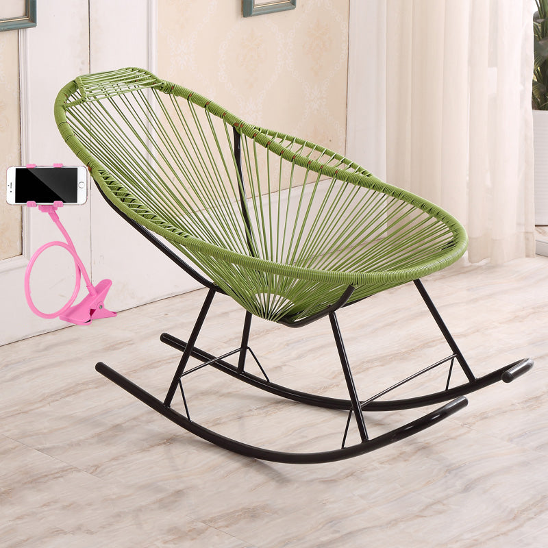 Simple Style Leisure Home Rocking Chair Iron Base Lounge Lazy Chair