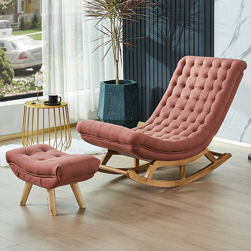 Light Luxury Modern Style Lazy Sofa Chair Leisure Chaise Lounge Rocking Chair