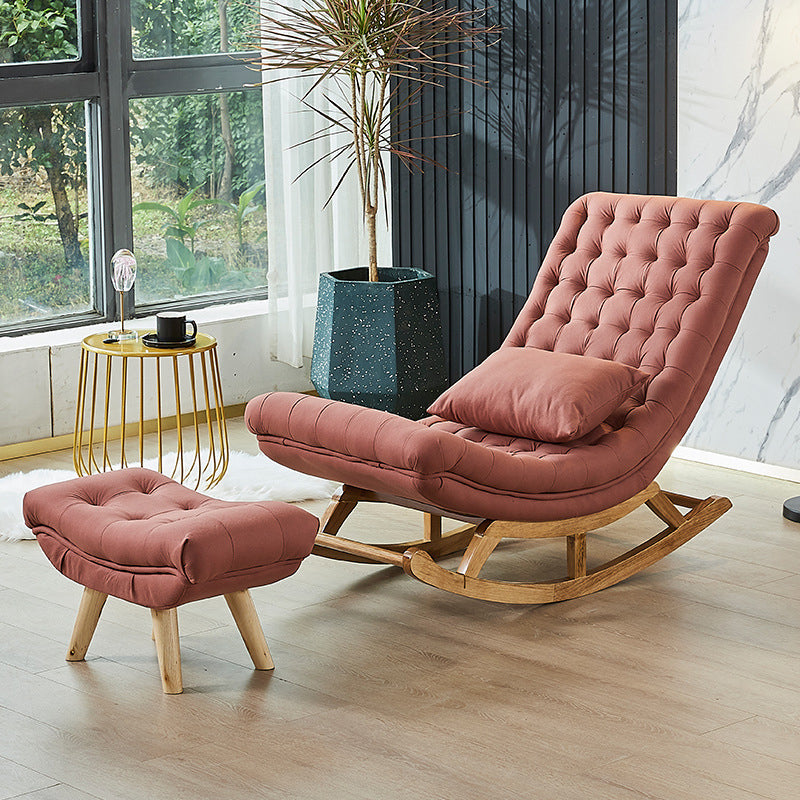 Light Luxury Modern Style Lazy Sofa Chair Leisure Chaise Lounge Rocking Chair