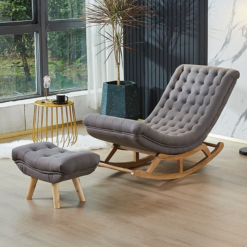 Light Luxury Modern Style Lazy Sofa Chair Leisure Chaise Lounge Rocking Chair