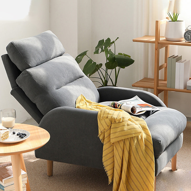 Adjustable Standard Recliner Wood Scandinavian Recliner Chair with Storage