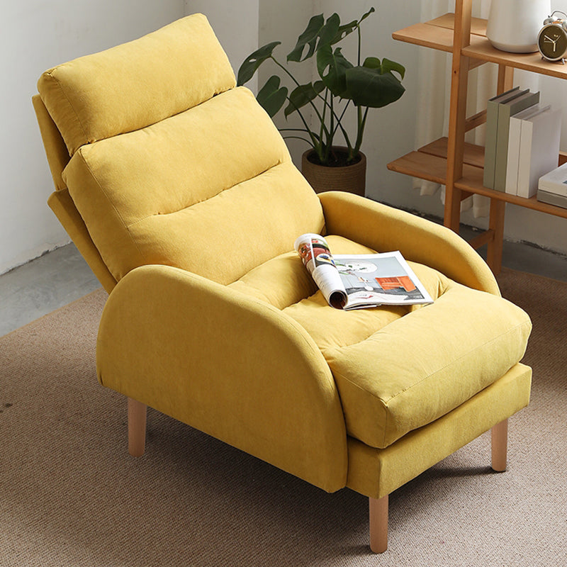 Adjustable Standard Recliner Wood Scandinavian Recliner Chair with Storage