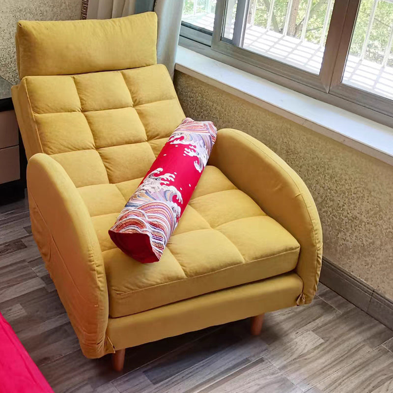 Adjustable Standard Recliner Wood Scandinavian Recliner Chair with Storage