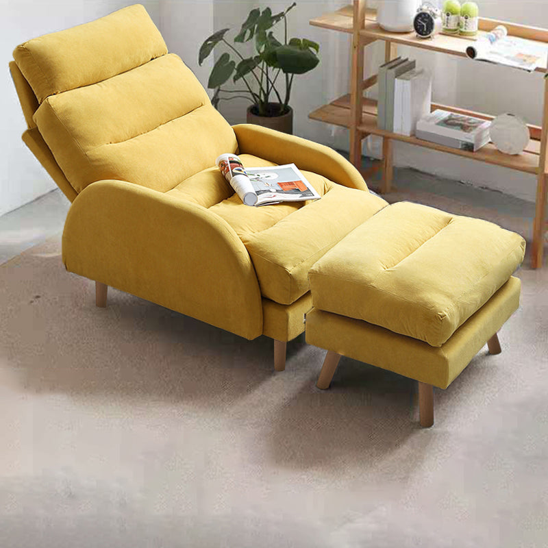 Adjustable Standard Recliner Wood Scandinavian Recliner Chair with Storage