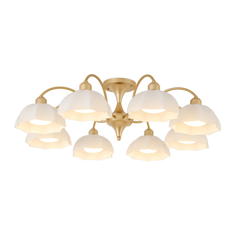 Modern Simple Iron Ceiling Light Dome Shape Ceiling Lamp for Bedroom