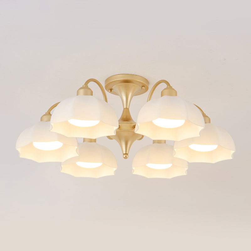 Modern Simple Iron Ceiling Light Dome Shape Ceiling Lamp for Bedroom