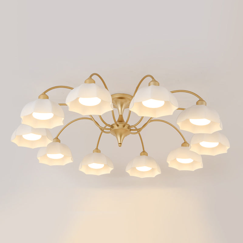 Modern Simple Iron Ceiling Light Dome Shape Ceiling Lamp for Bedroom