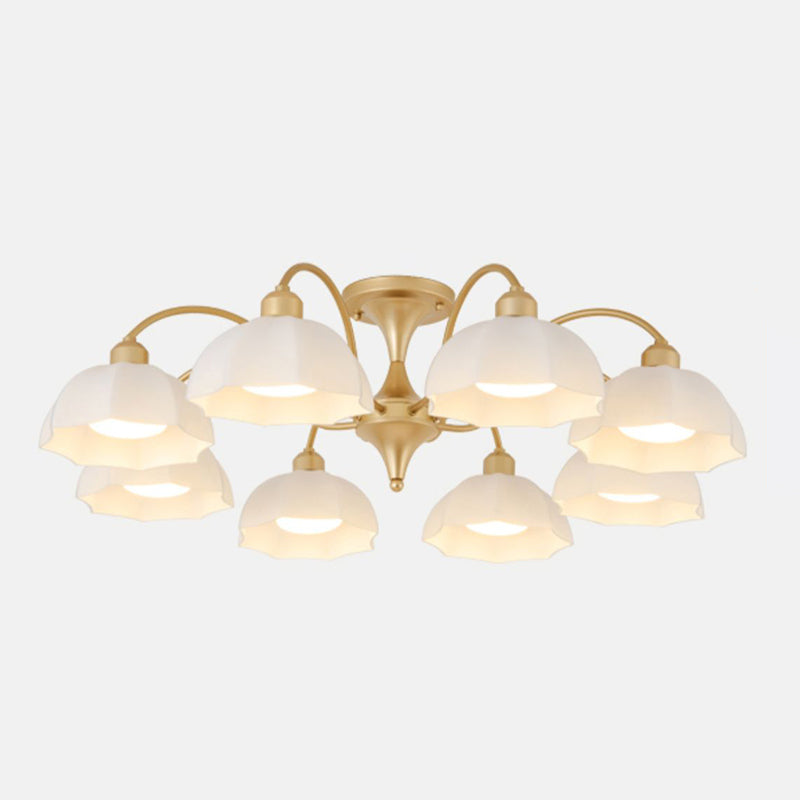 Modern Simple Iron Ceiling Light Dome Shape Ceiling Lamp for Bedroom
