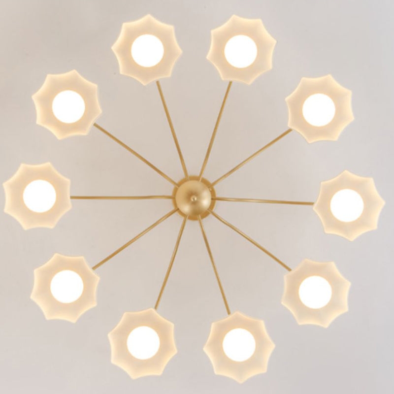 Modern Simple Iron Ceiling Light Dome Shape Ceiling Lamp for Bedroom