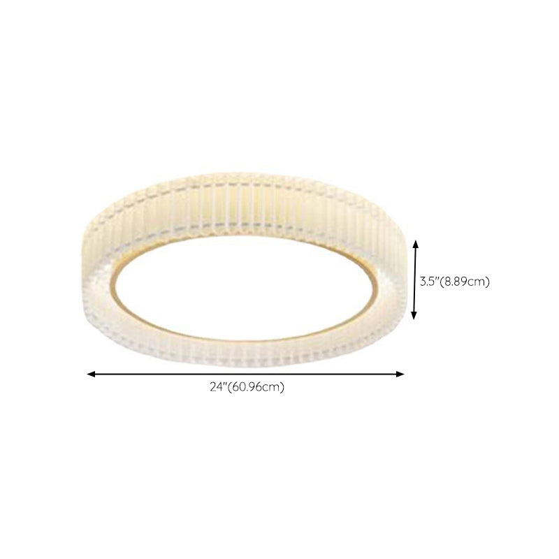 Single Golden Modern Flush Mount Lighting Unique LED Ceiling Light for Bedroom