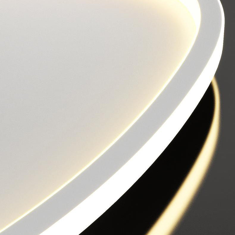 White Modern Flush Mount Lighting Unique LED Ceiling Light for Living Room