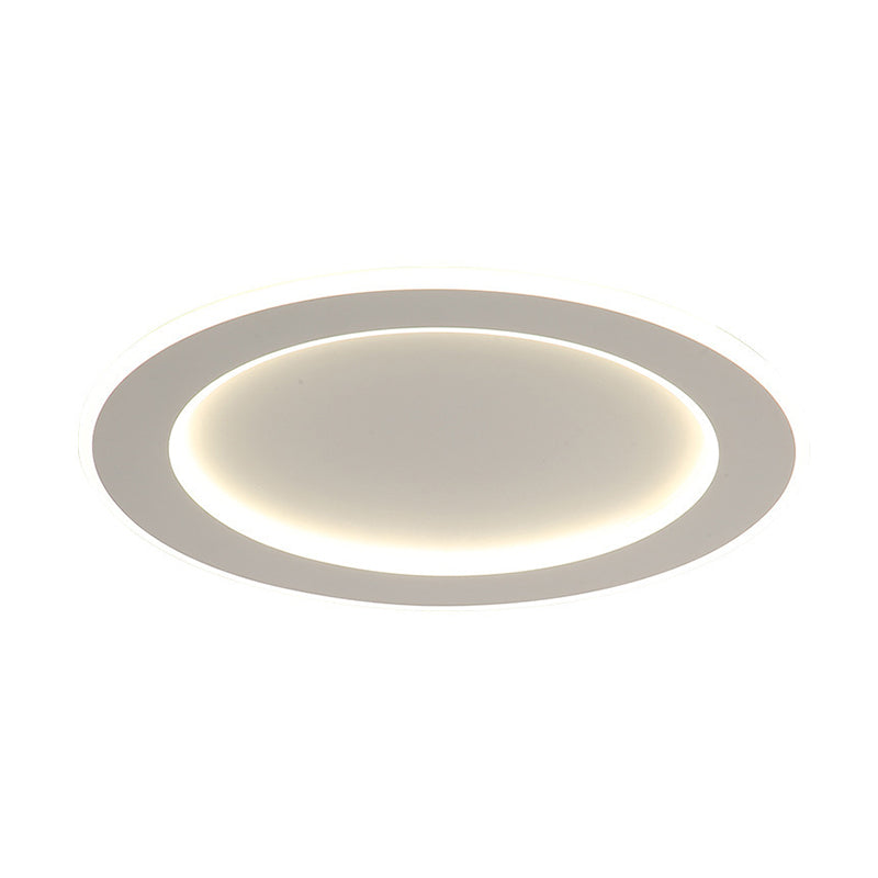 LED Ceiling Light White Round Ceiling Mount Light with Acrylic Shade for Bedroom