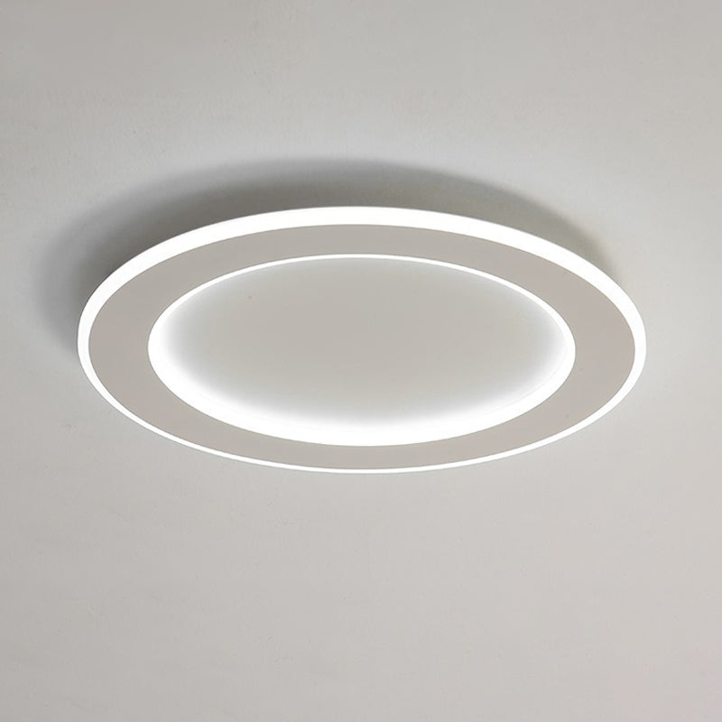LED Ceiling Light White Round Ceiling Mount Light with Acrylic Shade for Bedroom