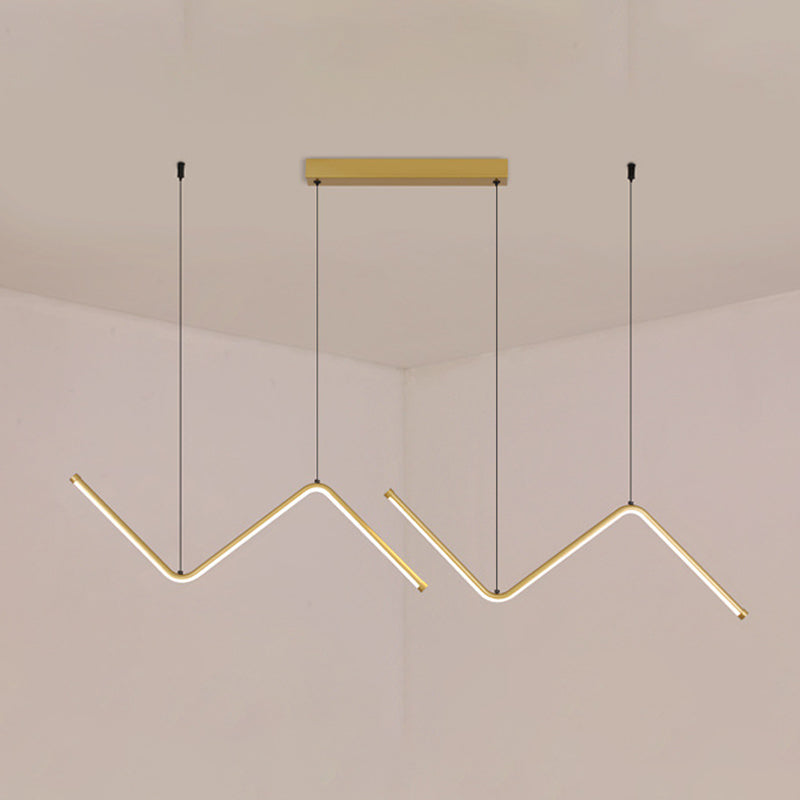 Metal Linear Hanging Lamp Kit Simplicity Hanging Island Lights for Dining Room
