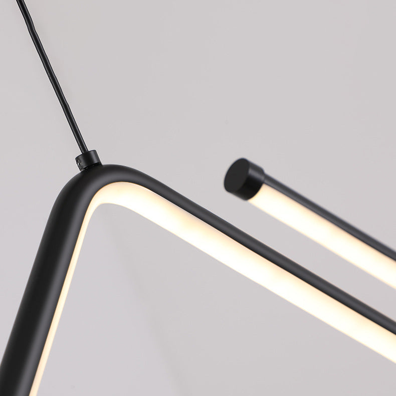 Metal Linear Hanging Lamp Kit Simplicity Hanging Island Lights for Dining Room